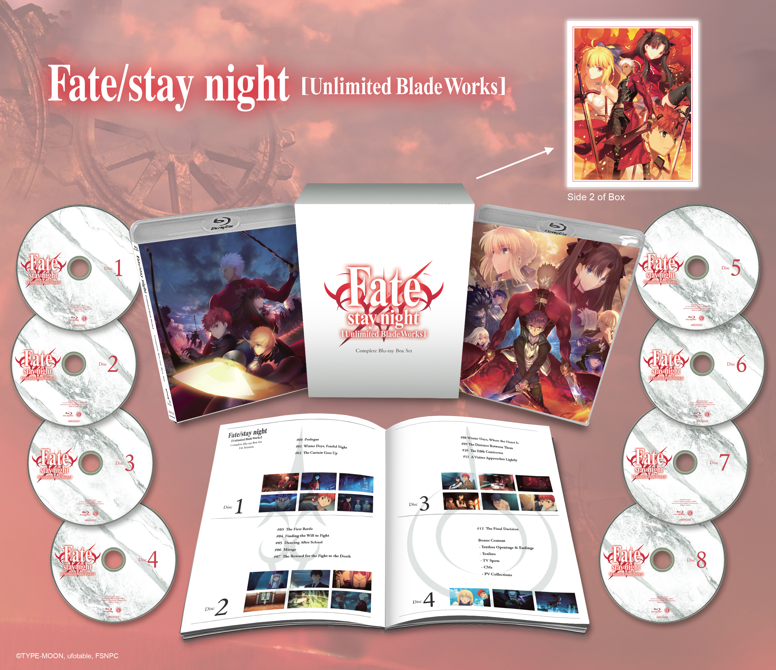 Blu-ray Disc Box | Fate/stay night [Unlimited Blade Works] USA Official  Website
