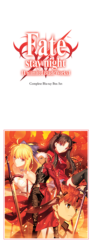 Blu Ray Disc Box Fate Stay Night Unlimited Blade Works Usa Official Website